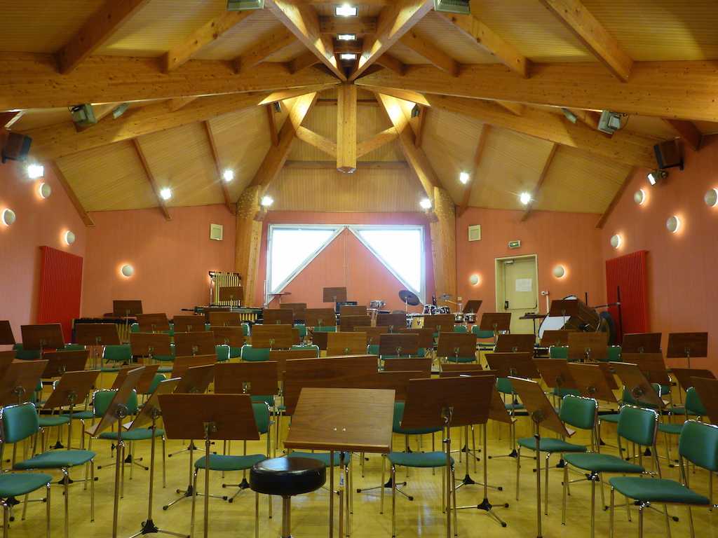 La salle de répétition de l'écolde de musique